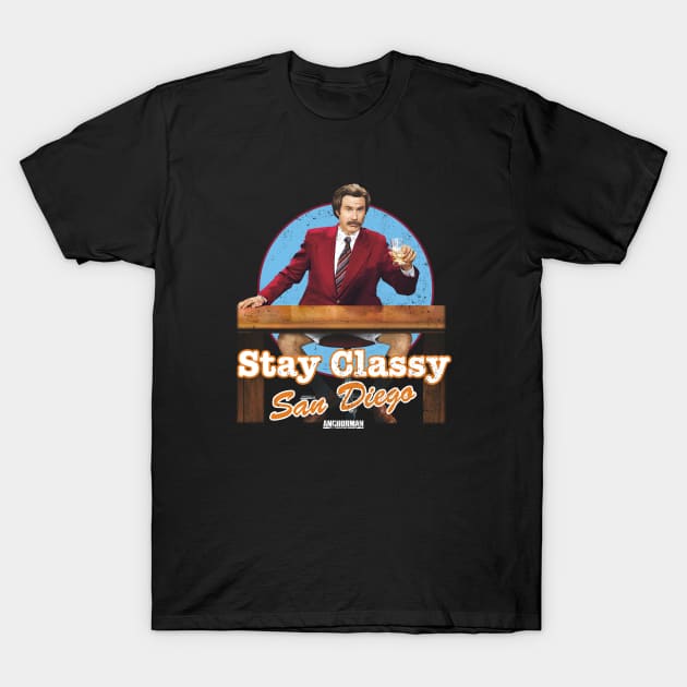 Anchorman Stay Classy San Diego T-Shirt by Story At Dawn 